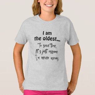 Grappig oudste broer en zus quote T-shirt