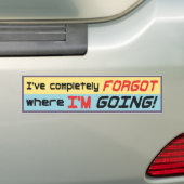 Grappig over de Bumpersticker. Bumpersticker (Op auto)