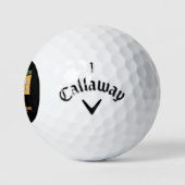 Grappig over de heuvel golfballen 70e verjaardag (Logo)