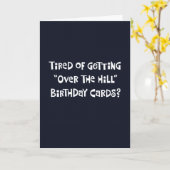 Grappig "Over the Hill" 50ste Kaart (Gele Bloem)