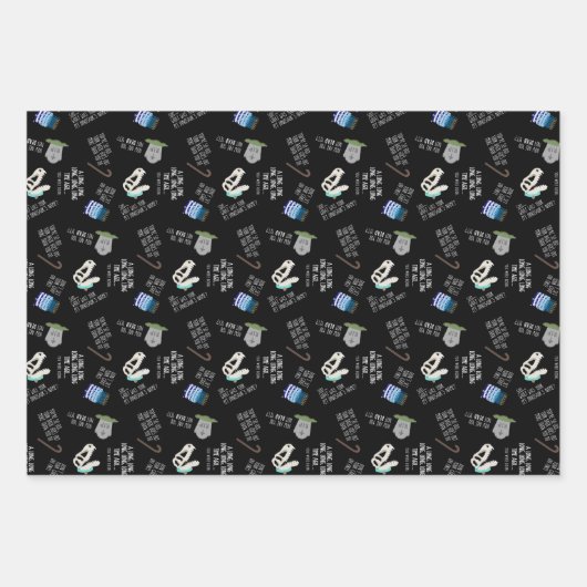 Grappig over the Hill Wrapping Paper (Voorkant 3)