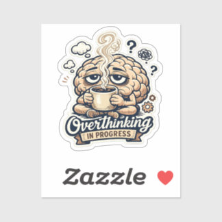 Grappig Overdenken In Uitvoering T-Shirt | Herkenb Sticker