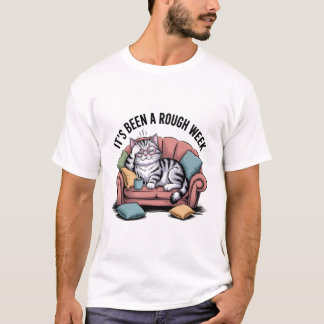 Grappig Overdenkende Katten T-shirt