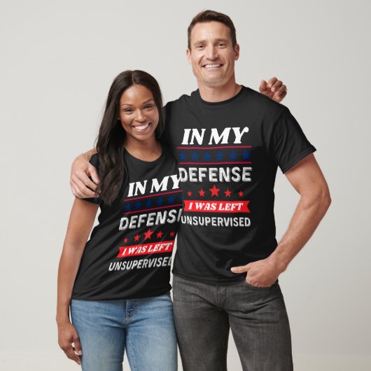 Grappig overhemd in mijn verdediging ik werd zonde t-shirt (Unisex)
