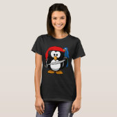 Grappig Overhemd met Pirate Penguin Animal Comic C T-shirt (Voorkant volledig)