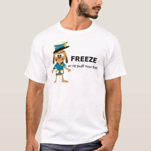 Grappig overhemd voor mannen politie cadeau t-shirt