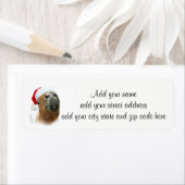 Grappig paard Kerstmis Etiket (Insitu)