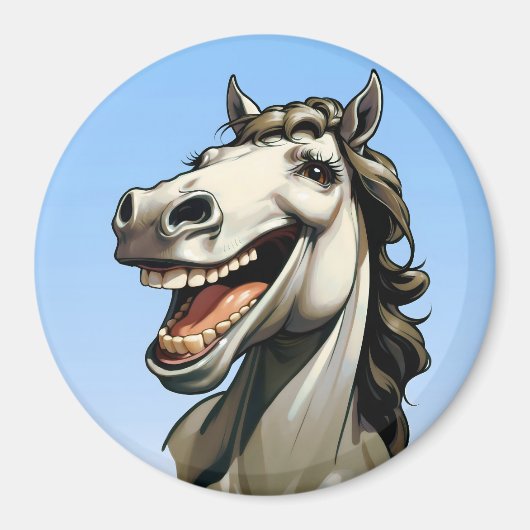 grappig paard magneet (Voorkant)