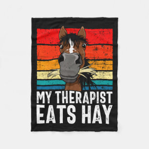 Grappig Paard Mijn Therast Eet Hoo Thee Hor Fleece Deken