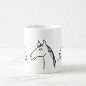 Grappig Paard Persoonlijk Koffiemok (Center)