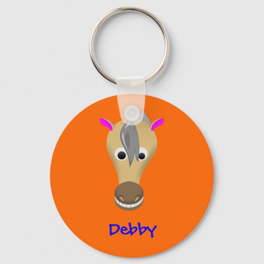 Grappig paard sleutelhanger (Voorkant)