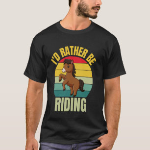 Grappig Paard T-shirt Ik Had Liever Grappig Paard