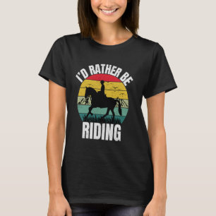 Grappig Paard-thee Ik Had Liever Grappig Paard Ger T-shirt