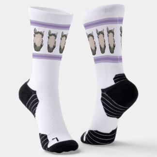 Grappig Paard Whimsical Equestrian Paardliefhebber Sokken