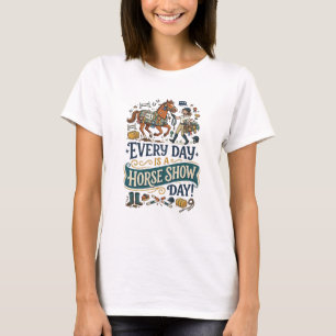 Grappig paardrijden cadeau paard show schuur leven t-shirt