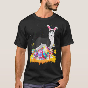 Grappig Paasei Siberische Husky Hond Paas Sunda T-shirt