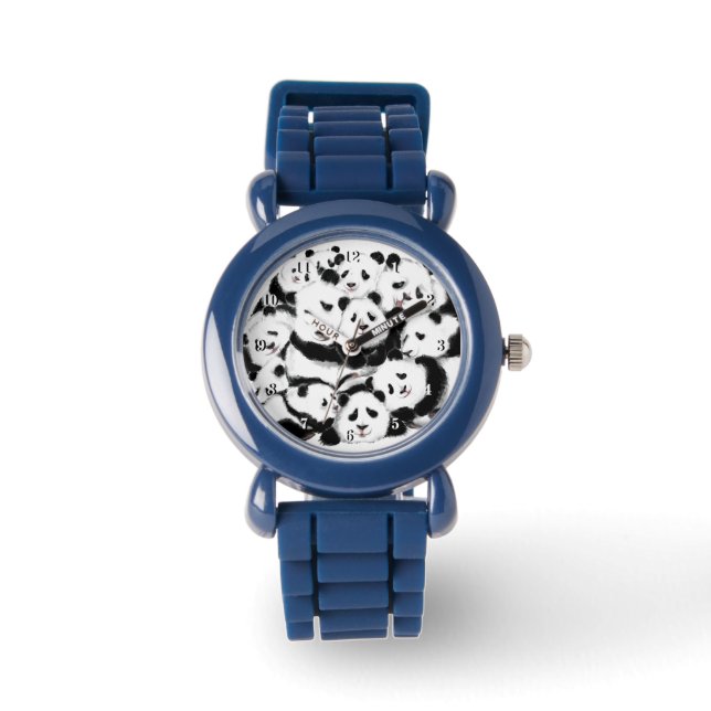 Grappig Panda horloge (Voorkant)