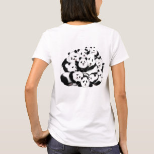Grappig Panda T-shirt Happy Family Panda's