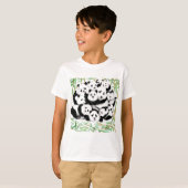Grappig Pandas T-shirt (Voorkant volledig)