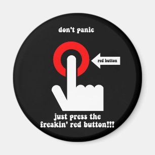 grappig paniek magneet