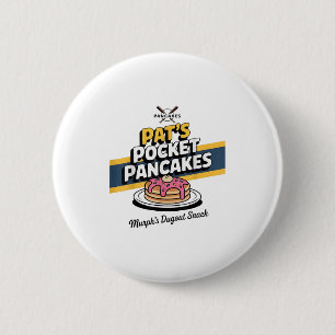 Grappig Pannenkoek Ontbijt Gezegde Ronde Button 5,7 Cm