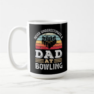 Grappig pap bij Bowling Vaderdag Gift Mannen Koffiemok