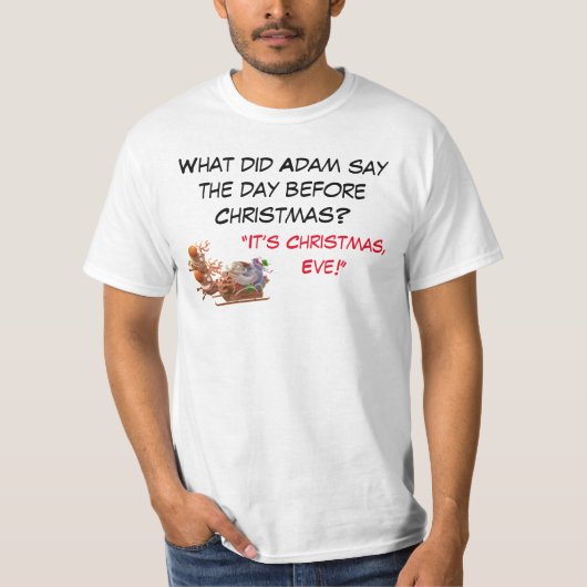 Grappig pap kerstfeest T-shirt (Voorkant)