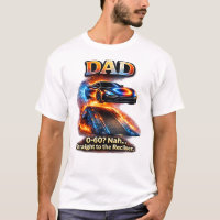 Grappig papa-auto T-shirt – “0–60? Nee… Rechtstree