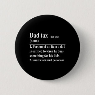 Grappig papa Belasting Definitie Papa Vaderdag Ronde Button 5,7 Cm