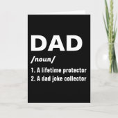 Grappig papa Definitie Happy Vaderdag Bedankkaart (Voorkant)