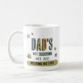 Grappig papa Mok cadeau 'Rust zijn ogen' (Links)