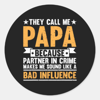 Grappig Papa ontwerp voor opa Papi Papaw van Gran Ronde Sticker