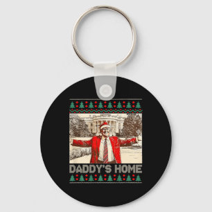 Grappig Papa's Home Trump Lelijke Kerst Xmas Pajam Sleutelhanger