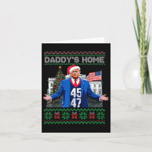 Grappig Papa's Home Trump Lelijke Kersttrui XM Kaart