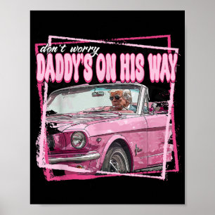 Grappig papa's huis Trump Pink 2024 Take America B Poster
