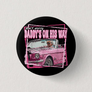 Grappig papa's huis Trump Pink 2024 Take America B Ronde Button 3,2 Cm