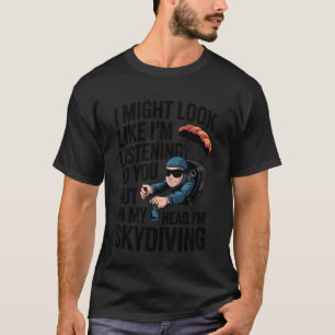 Grappig parachutespringen springen parachutespring t-shirt