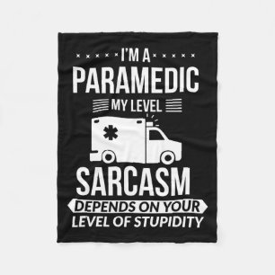 Grappig paramedicus EMT-cadeau Fleece Deken