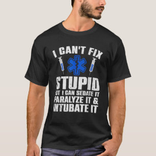 Grappig paramedisch ontwerp voor mannen vrouwen EM T-shirt