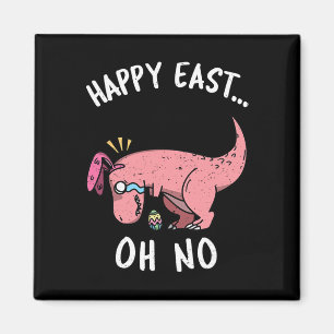 Grappig Pasen Gelukkig O... Oh Nee Trex Roze Dinos Magneet