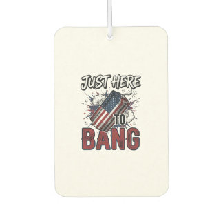 Grappig Patriotisch Knallerbs Vintage 4 juli T-shi Luchtverfrisser