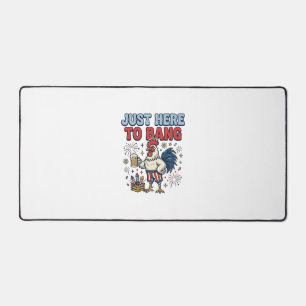Grappig Patriotische Haan Vuurwerk Bier Shirt Ontw Bureaumat