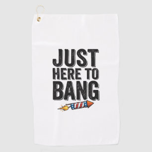 Grappig Patriottisch Vuurwerk Knal Vintage Shirt O Golfhanddoek