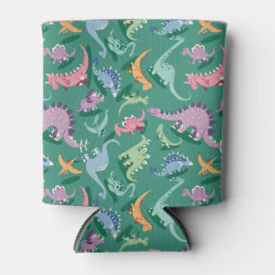 Grappig patroon dino-komische dinosaurus blikjeskoeler