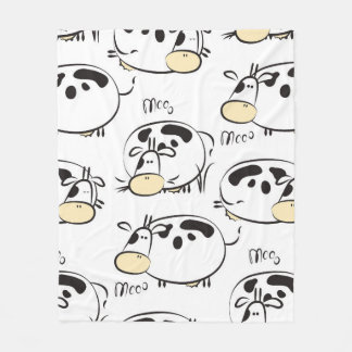 Grappig patroon met kinderlijke dieren.  clip- fleece deken