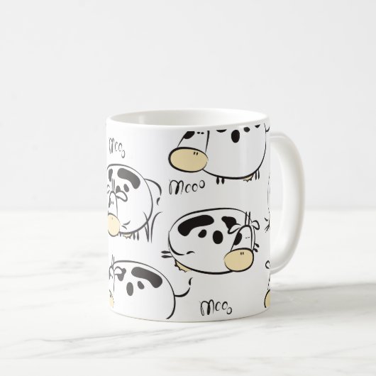 Grappig patroon met kinderlijke dieren. clip- koffiemok (Voorkant rechts)