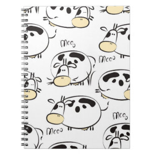 Grappig patroon met kinderlijke dieren. clip- notitieboek