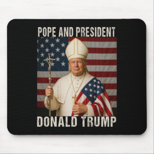 Grappig Paus Trump en President Donald Trump Muismat
