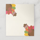 grappig | Peek-a-Boo Thanksgiving Turkije (Buitenkant ongevouwen)