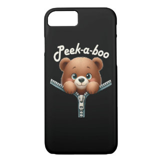 Grappig - Peekabo - Beer iPhone 8/7 Hoesje